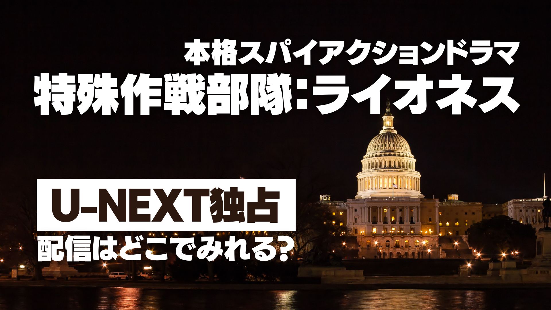 ドラマ『特殊作戦部隊：ライオネス』配信どこで見れる？ U-NEXT独占配信