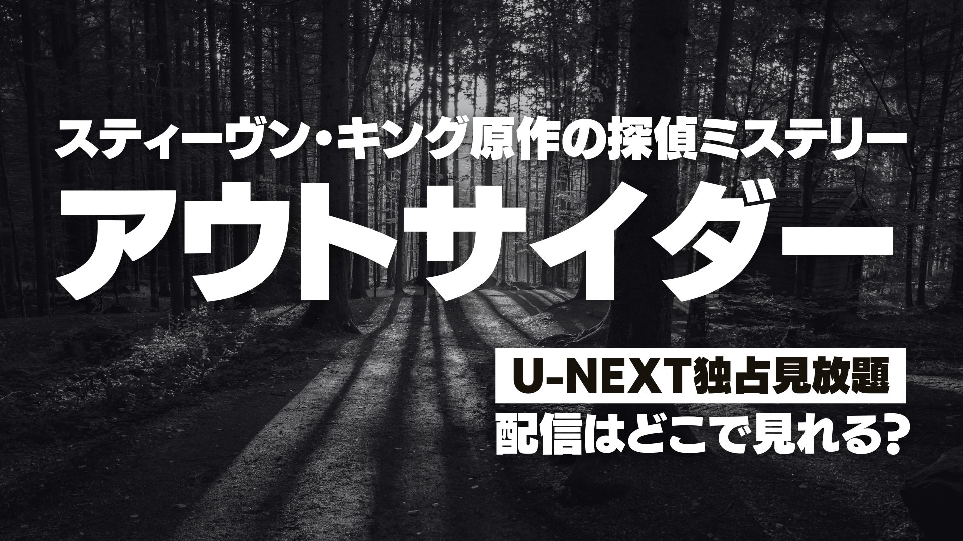 海外ドラマ『アウトサイダー』配信どこで見れる？ U-NEXT独占見放題配信