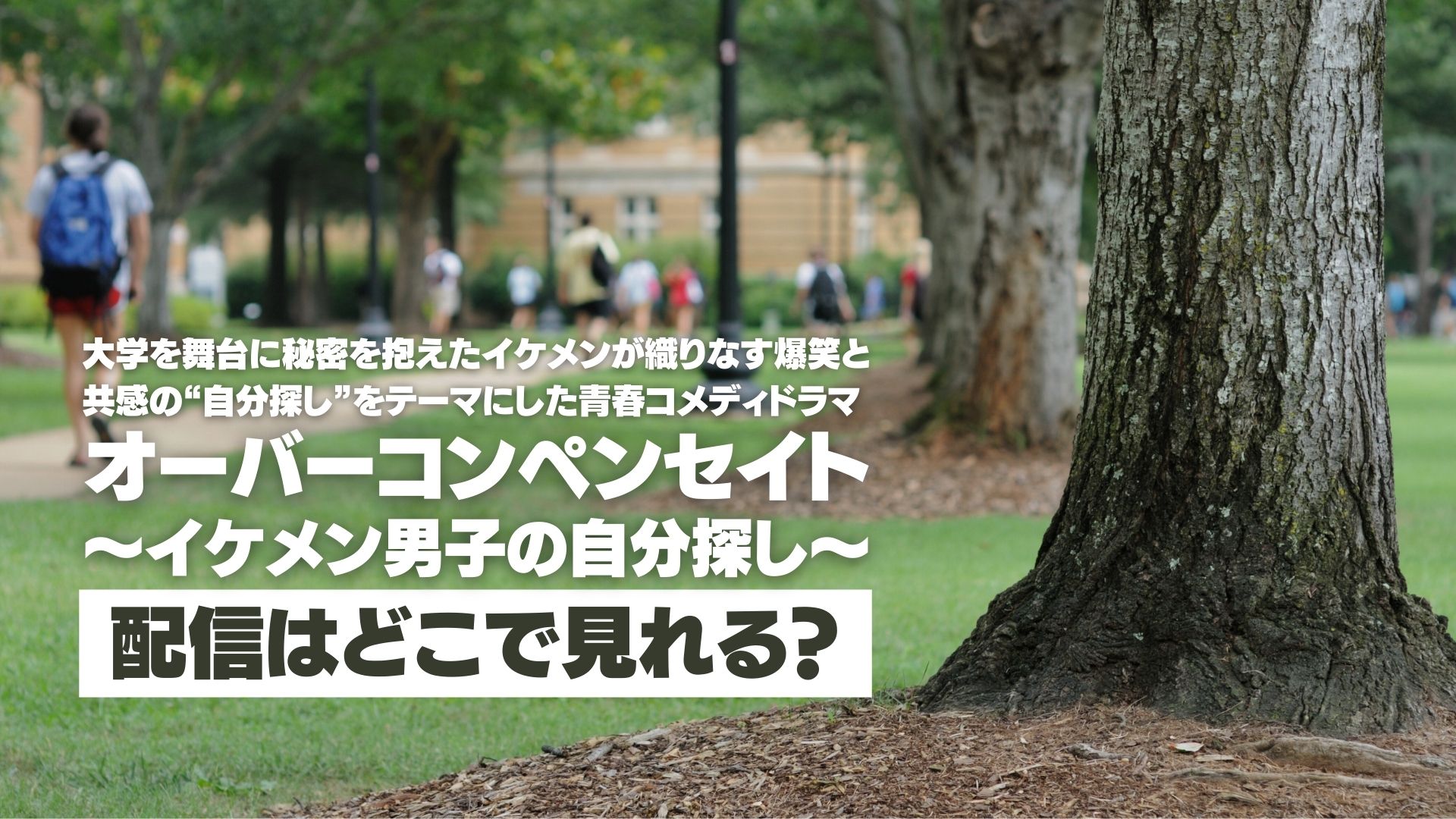 ドラマ『オーバーコンペンセイト ～イケメン男子の自分探し～』 配信どこで見れる？