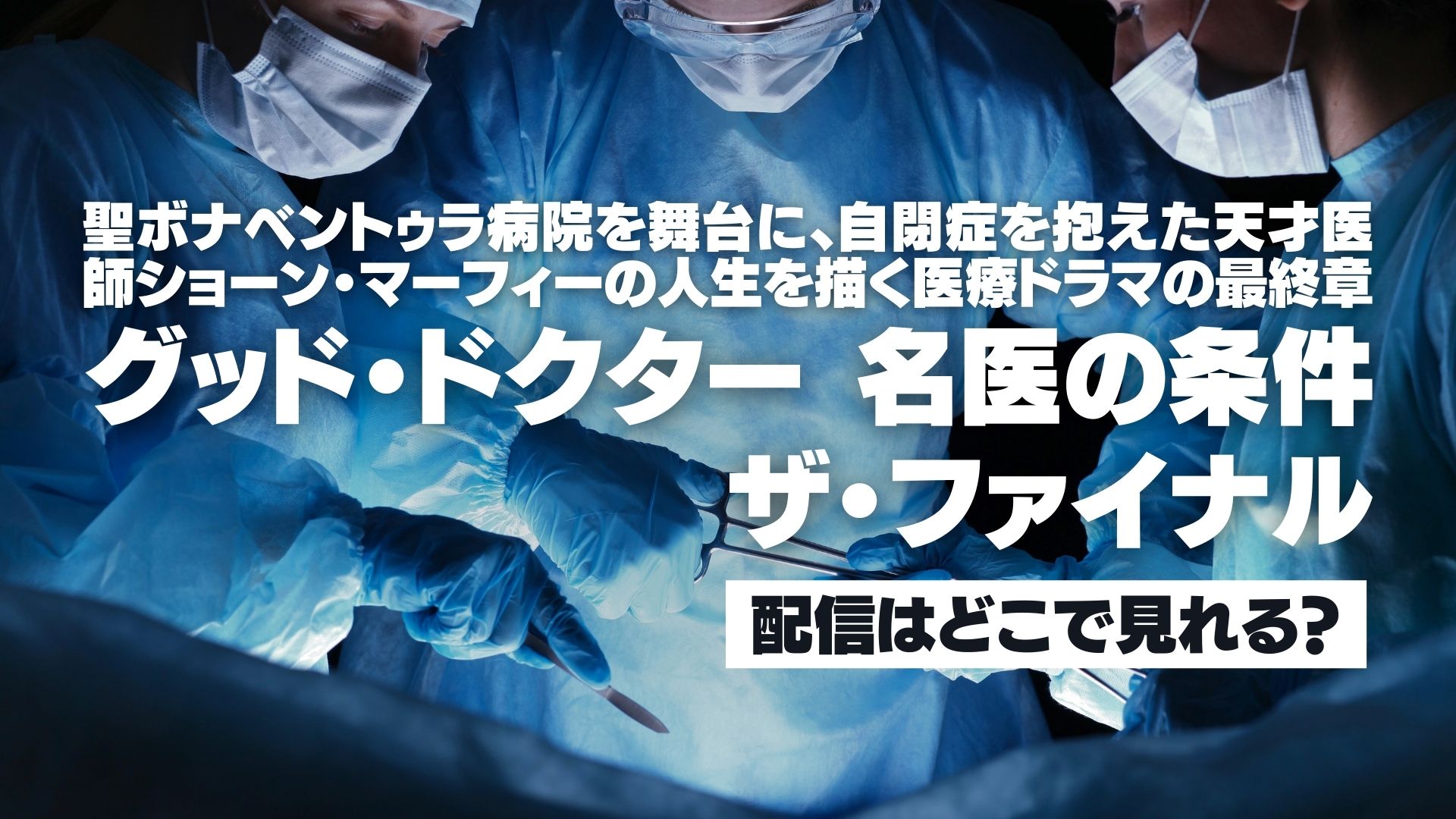 ドラマ『グッド・ドクター　名医の条件　ザ・ファイナル』の配信はどこで見れる？